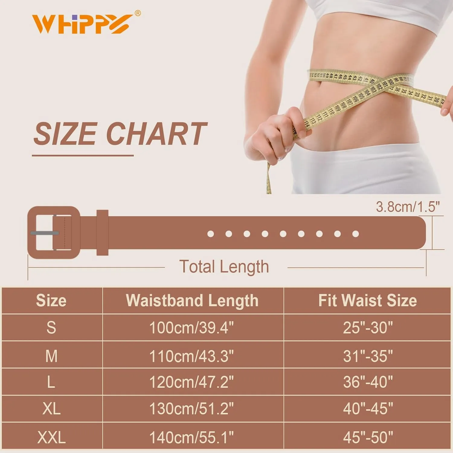 WHIPPY Women Leather Belt Candy Color Fashion Square Buckle Belt Ladies Belt for Jeans Pants Dresses