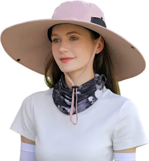 Wide Brim Sun Hat for Men Women UV Protection Ventilated Summer Hats for Fishing Hiking Garden Beach