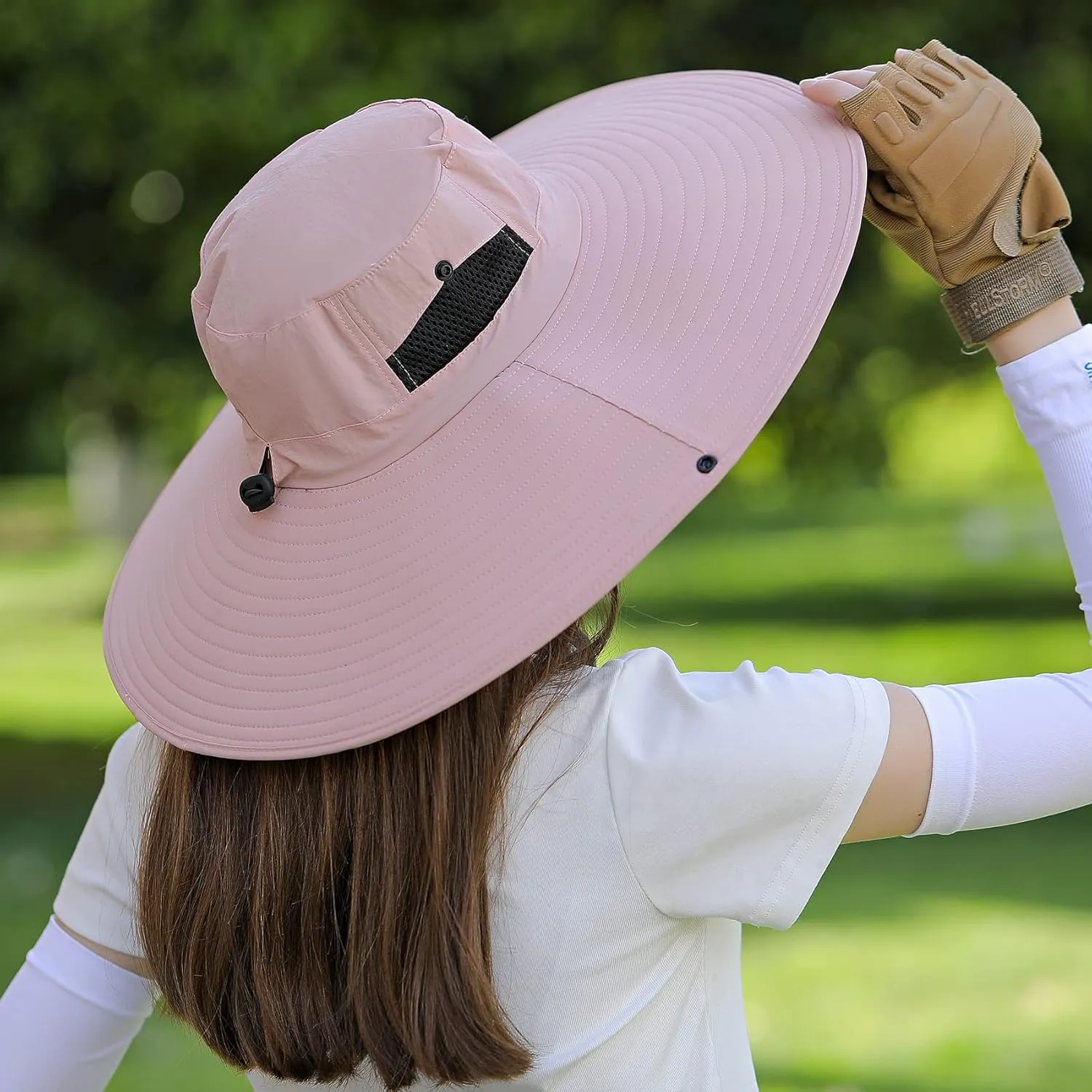 Wide Brim Sun Hat for Men Women UV Protection Ventilated Summer Hats for Fishing Hiking Garden Beach