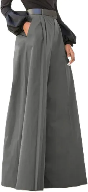 Wide Leg Pants for Womens Summer Elastic High Waist Palazzo Pants Flowy Baggy Comfy Casual Trousers Pockets 2025