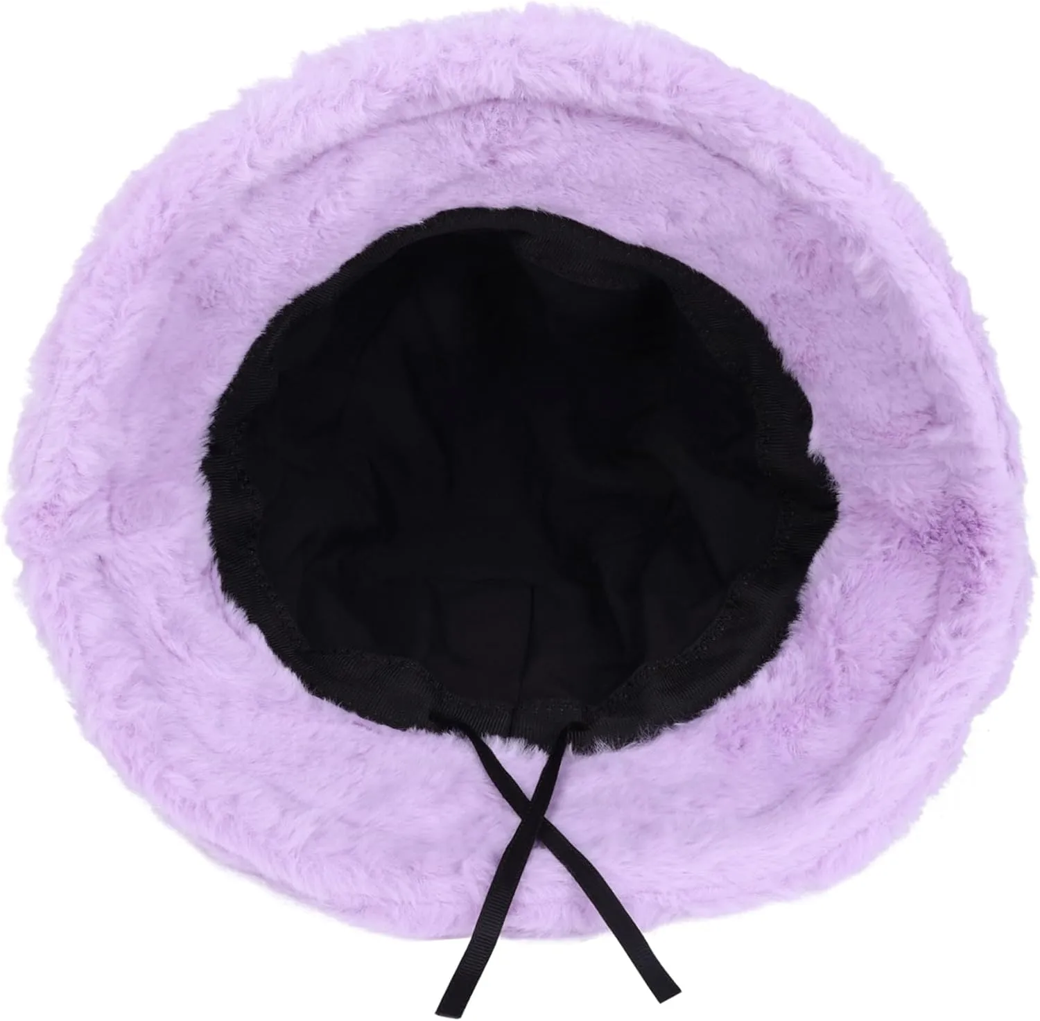 Winter Fluffy Fuzzy Bucket Hat Plush Furry Faux Fur Fisherman Hats Warm Hat for Women