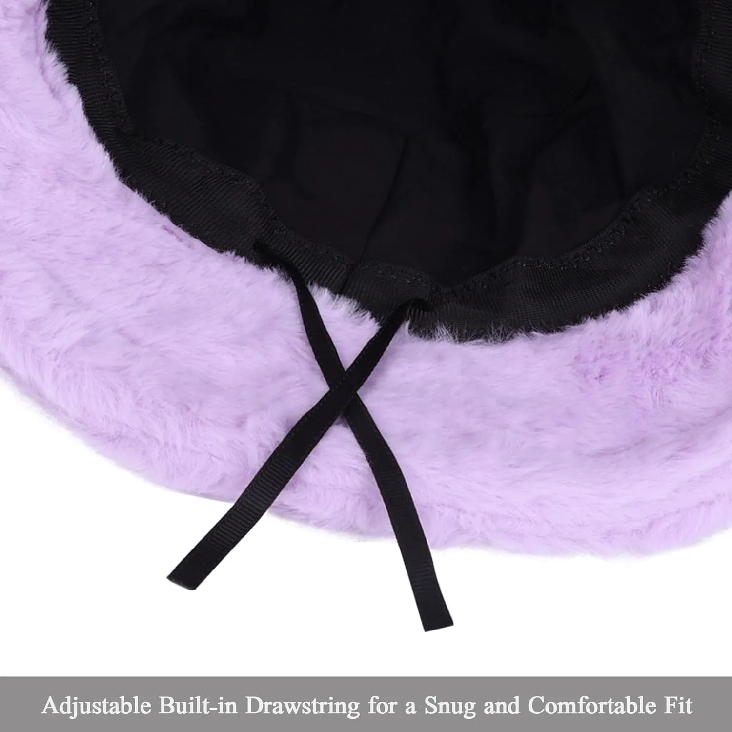 Winter Fluffy Fuzzy Bucket Hat Plush Furry Faux Fur Fisherman Hats Warm Hat for Women
