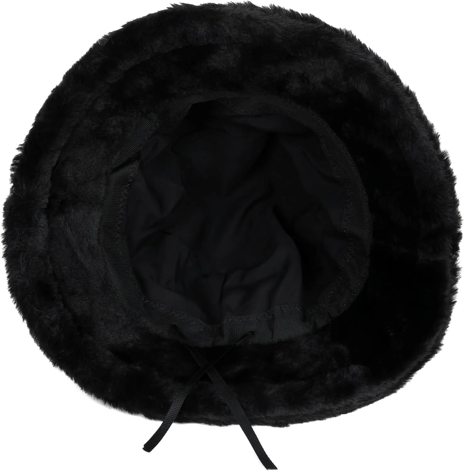 Winter Fluffy Fuzzy Bucket Hat Plush Furry Faux Fur Fisherman Hats Warm Hat for Women