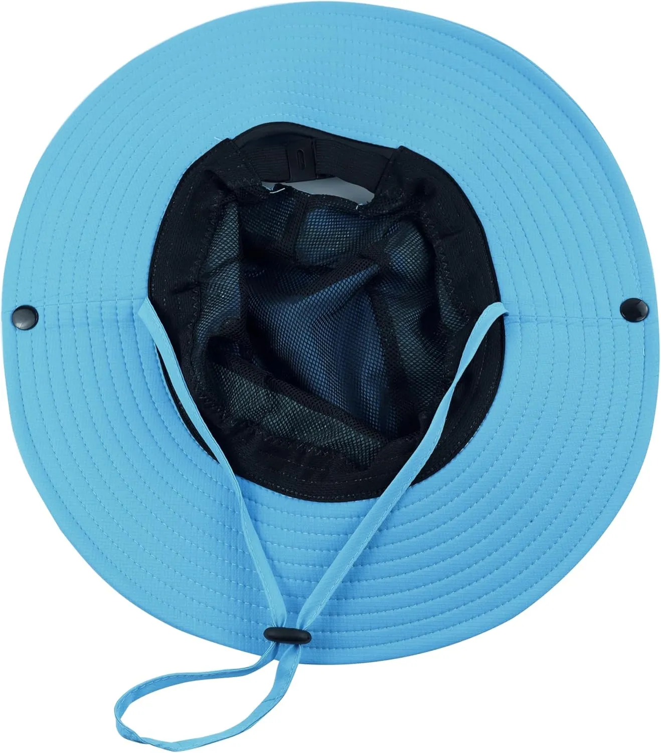 Womens Ponytail Sun Hat Wide Brim Mesh Bucket Hat UV UPF50 Protection Hat Foldable Summer Travel Beach Fishing Hats