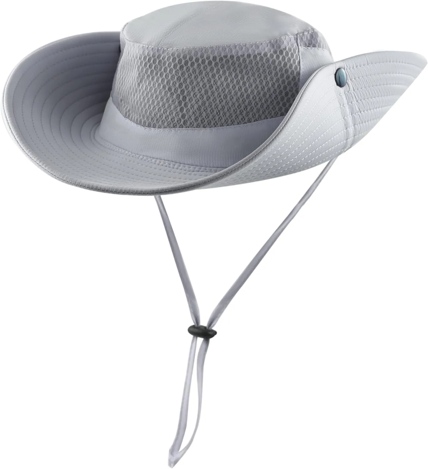Womens Ponytail Sun Hat Wide Brim Mesh Bucket Hat UV UPF50 Protection Hat Foldable Summer Travel Beach Fishing Hats