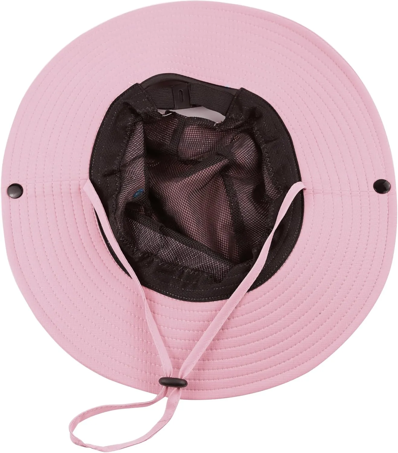 Womens Ponytail Sun Hat Wide Brim Mesh Bucket Hat UV UPF50 Protection Hat Foldable Summer Travel Beach Fishing Hats