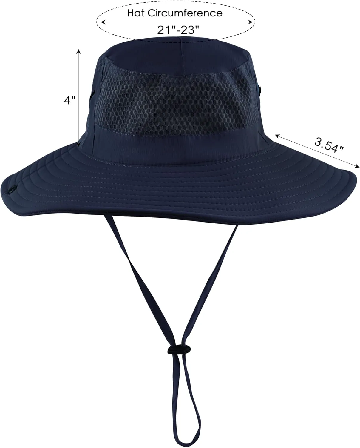 Womens Ponytail Sun Hat Wide Brim Mesh Bucket Hat UV UPF50 Protection Hat Foldable Summer Travel Beach Fishing Hats