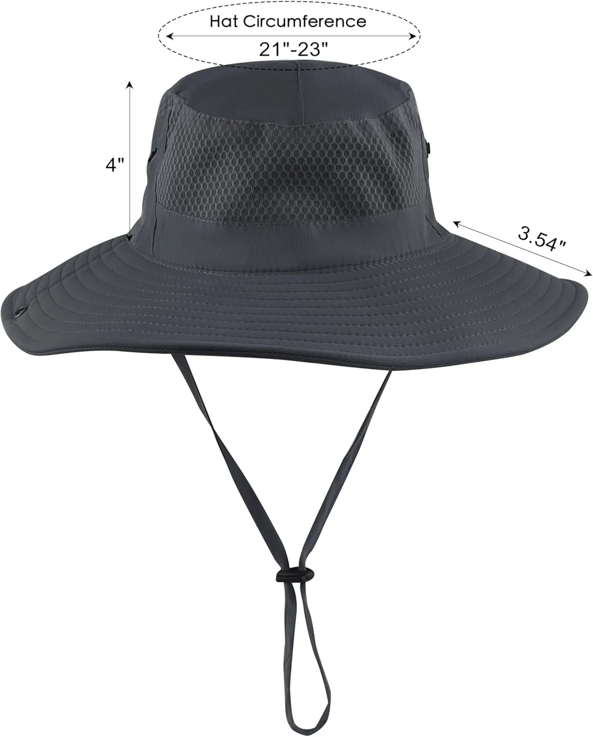 Womens Ponytail Sun Hat Wide Brim Mesh Bucket Hat UV UPF50 Protection Hat Foldable Summer Travel Beach Fishing Hats