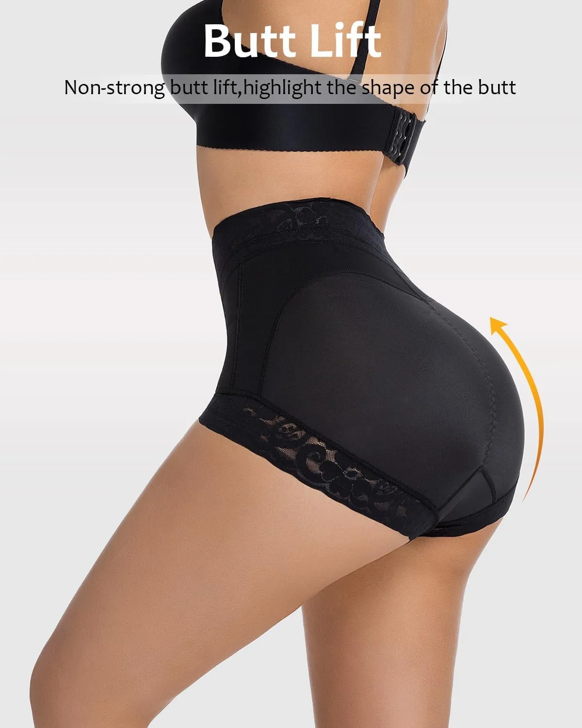 Womens Shapewear Control Panties Butt Lifter Boyshort Lace Panties Underwear