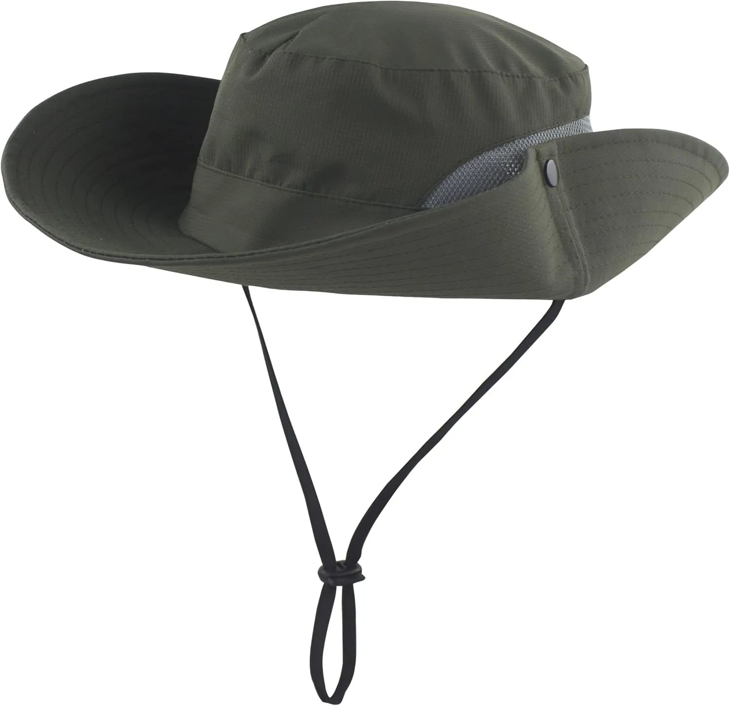 Womens Summer Sun Hat Wide Brim Outdoor UV Protection Hat Foldable Ponytail Bucket Cap for Beach Fishing Hiking