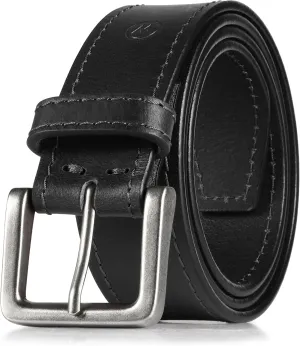 Wrangler Mens Leather Belt, Country Casual Every Day Belt for Jeans