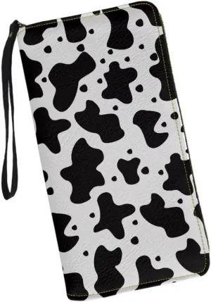 Wristlet Wallet for Women Leather Zip Around Clutch Travel Purse Fashion Travel Business Shopping Money Clips
