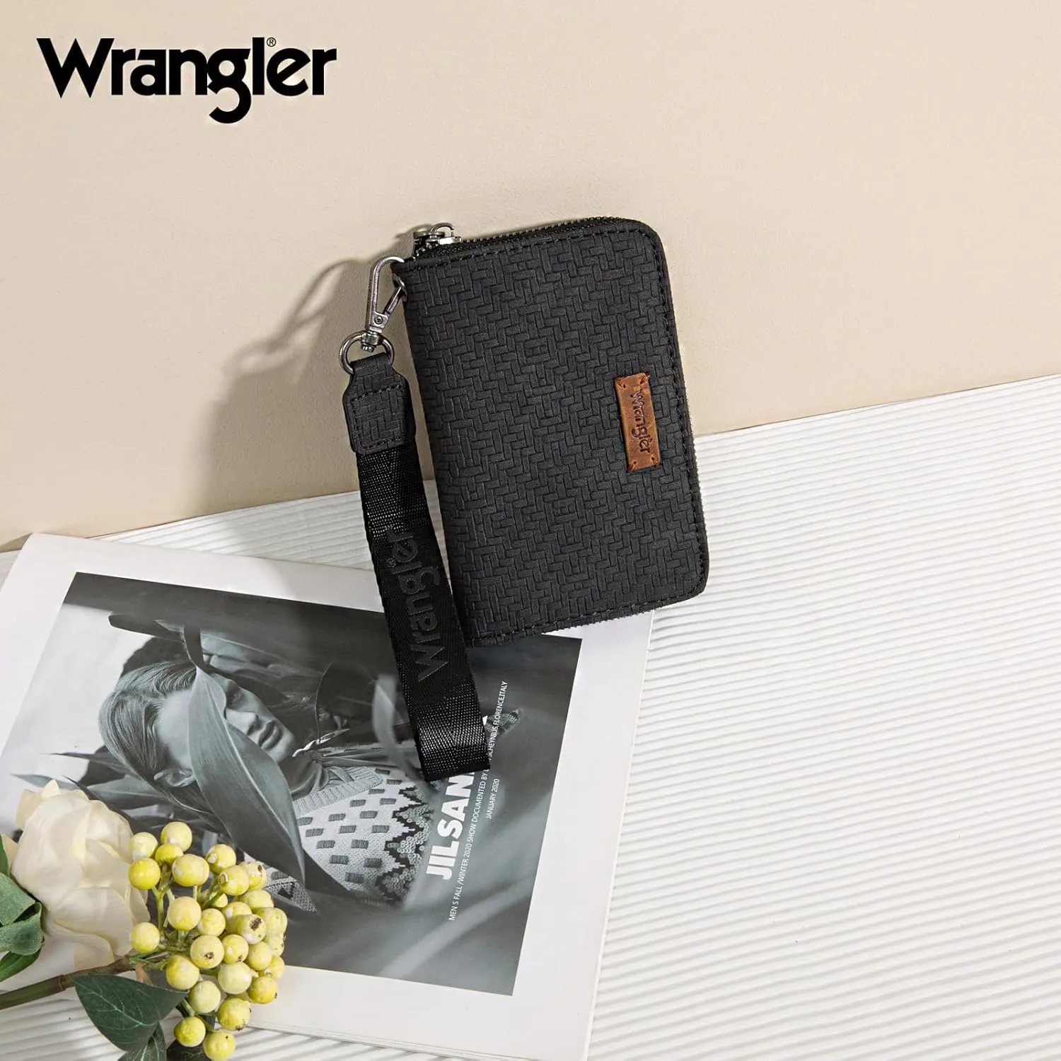 X Wrangler Credit Card Holder Wallet for Women Rfid Blocking Women's Wallets Card Cases & Money Organizers with Wristlet and Coin Pouch Minimalist Lightweight and Easy to Carry