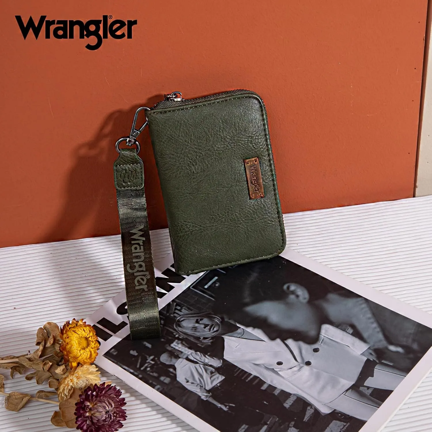X Wrangler Credit Card Holder Wallet for Women Rfid Blocking Women's Wallets Card Cases & Money Organizers with Wristlet and Coin Pouch Minimalist Lightweight and Easy to Carry