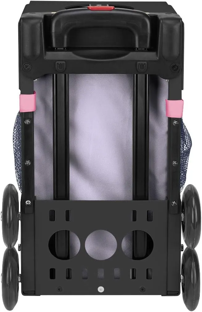 ZCA Sport Ice Dreamz Lux Rolling Bag with Black Frame (flashing wheels)