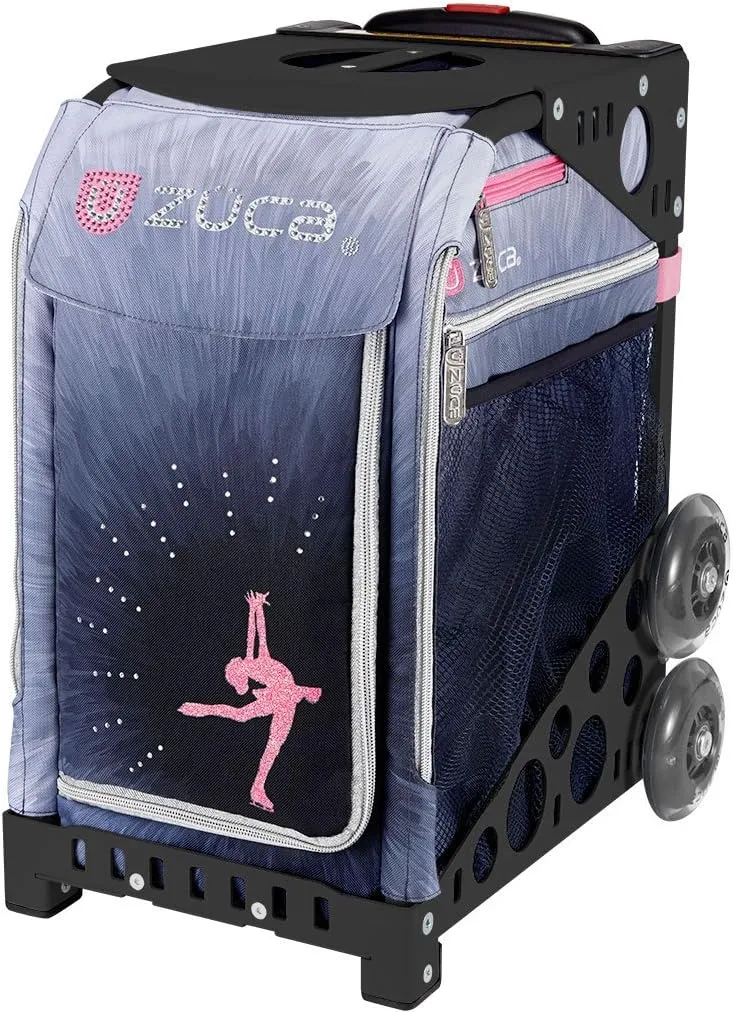 ZCA Sport Ice Dreamz Lux Rolling Bag with Black Frame (flashing wheels)