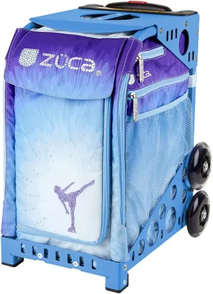 ZCA Sport Ice Dreamz Rolling Bag with Blue Frame (flashing wheels)