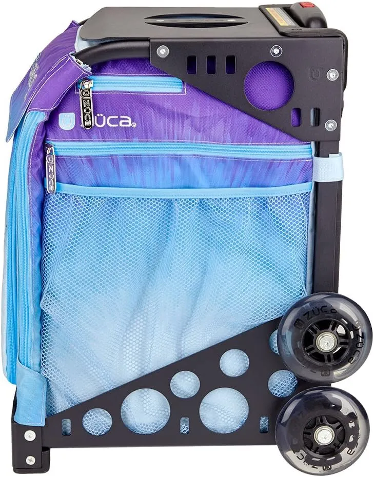 ZCA Sport Ice Dreamz Rolling Bag with White Frame (flashing wheels)